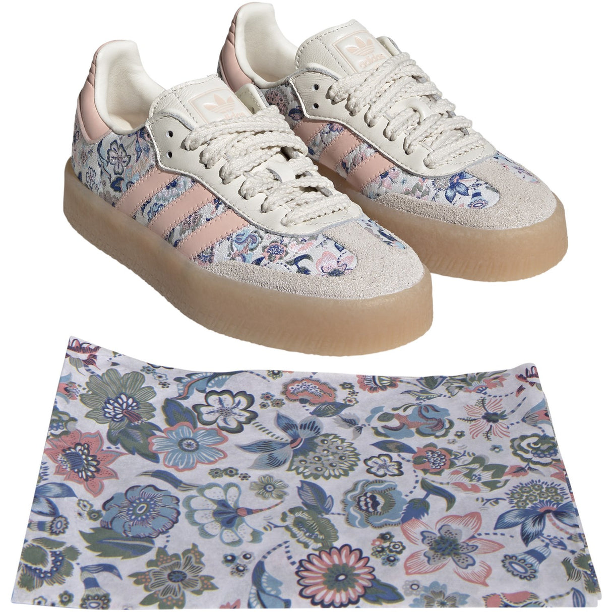 adidas Originals Off White/Blush Pink/Gum 3 Sambae J Sneakers