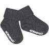 Gobabygo Dark Grey Melange Non Slip Socks Organic Cotton
