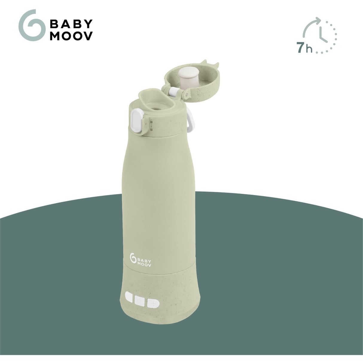 Babymoov Sage Green Moov & Feed Autonomous Bottle Warmer