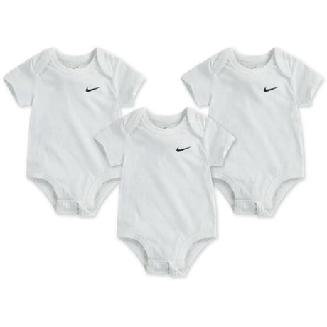 NIKE White 3-Pack Swoosh Bodysuit