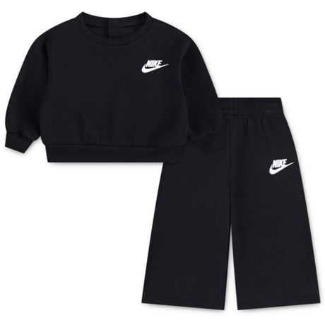 NIKE Black Crew Wide Leg Pant Set