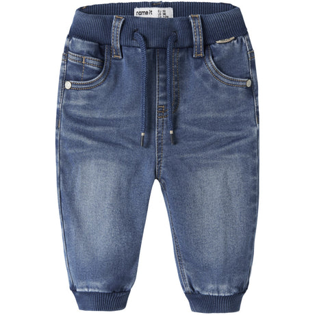 Name It Medium Blue Denim Nbmben Baggy R Fleece Jeans 7509-An