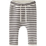 Name It Antique White Chocolate Plum Nbmostripe Knit Pants