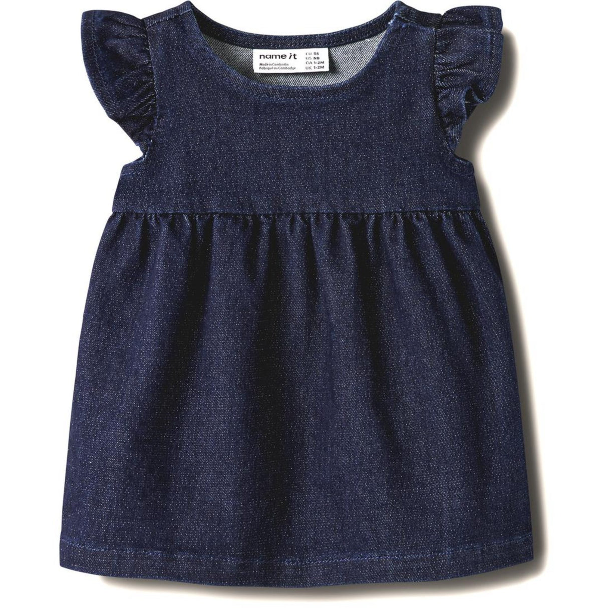 Name It Dark Blue Denim Nbfember Dnm Glitter Dress 1208-Lu