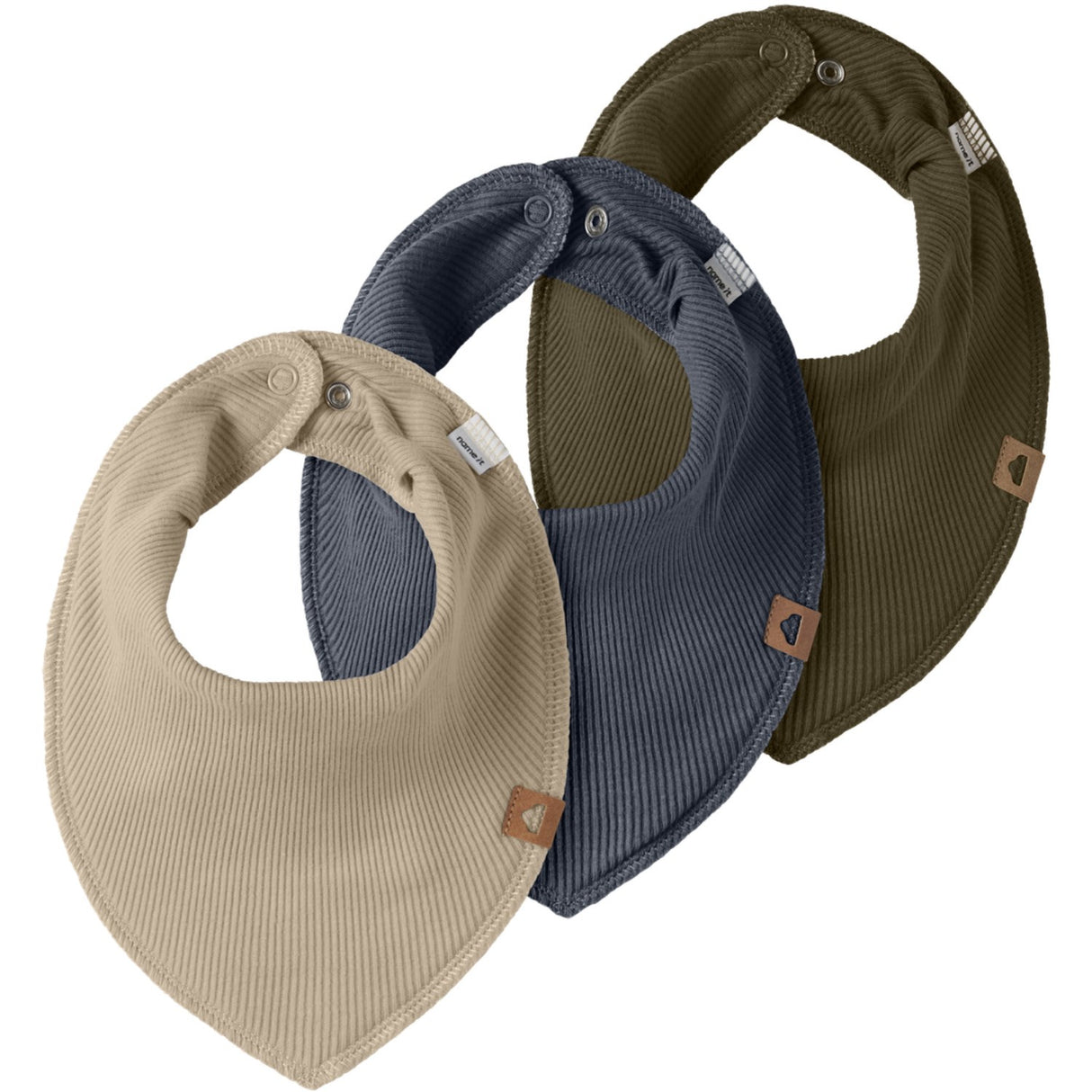 Name It Ombre Blue Nbmyasim 3P Rib Scarf Bib