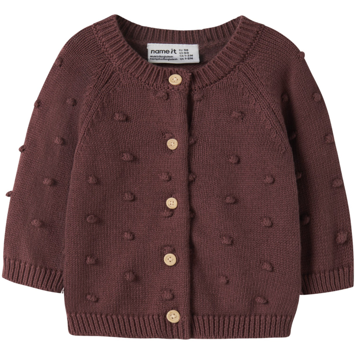 Name It Wild Ginger Nbfnasha Ls Knit Card