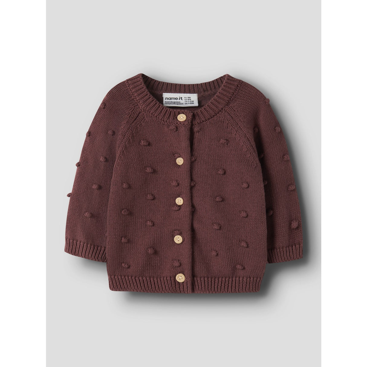 Name It Wild Ginger Nbfnasha Ls Knit Card