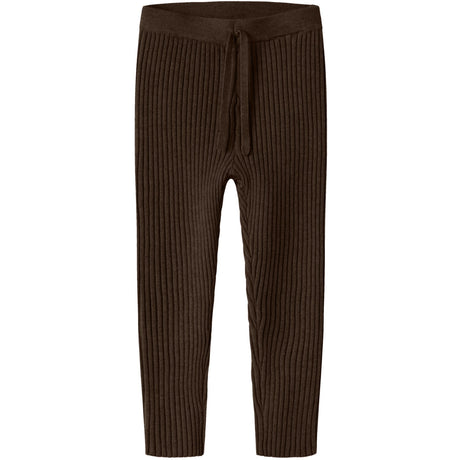 Name It Chocolate Plum Nmfnalia Knit Leggings
