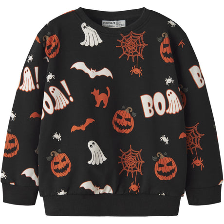 Name It Black Nmnovar Nreg Sweat Box Bru