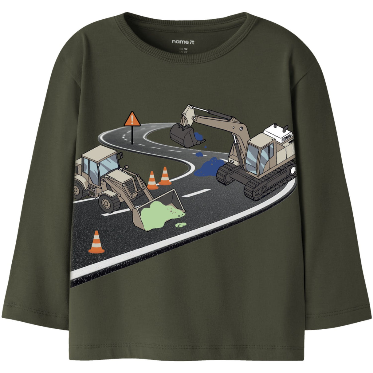 Name It Olive Night Nmmnick Ls Nreg Top Box