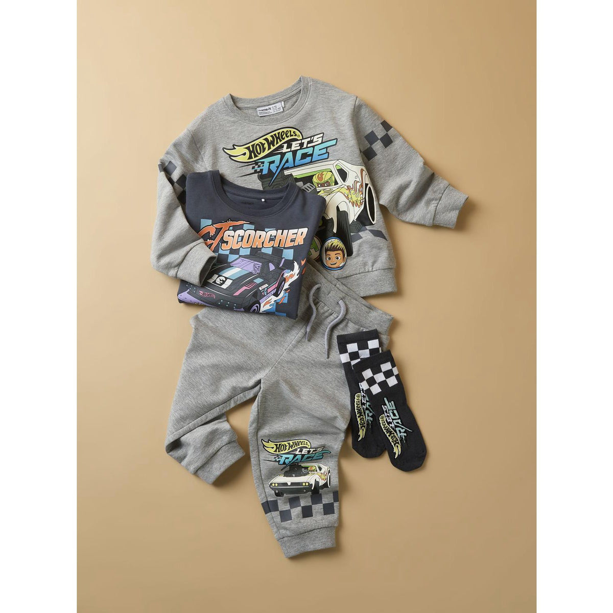 Name It Ombre Blue Nmmsteven Hotwheels Ls Nreg Top Mat