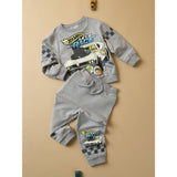 Name It Grey Melange Nmmsloan Hotwheels Nreg Sw Pants Bru Mat