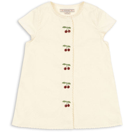 Konges Sløjd Cloud Cream Evia Cherry Dress Gots