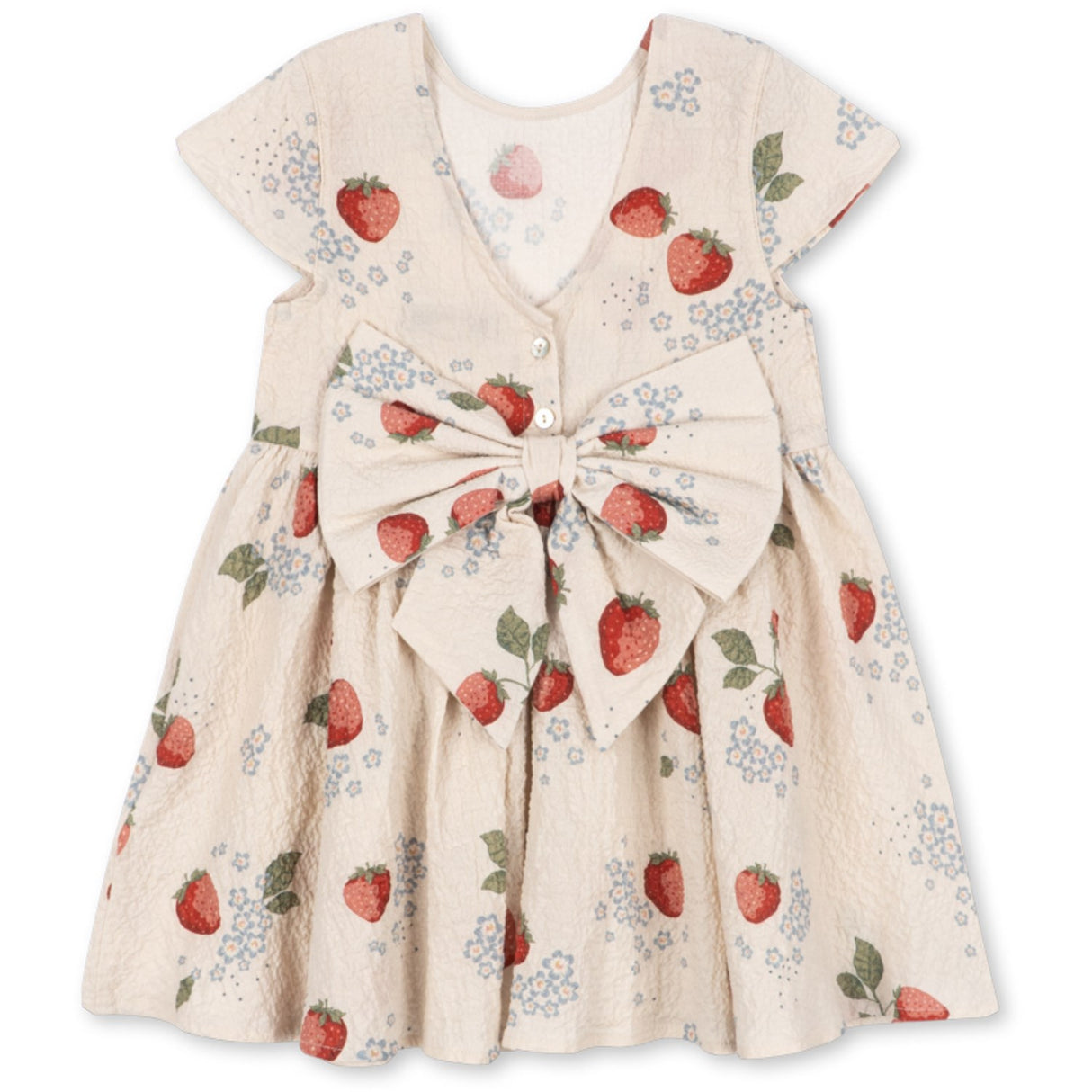 Konges Sløjd Marmelade Sun Ava Ss Bow Dress Gots
