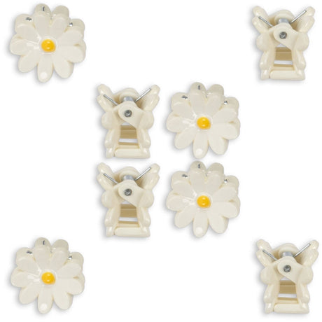 Konges Sløjd Antique White 8 Pack Daisy Mini Hair Claw
