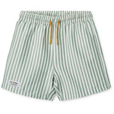 LIEWOOD Stripe Peppermint / Crisp White Duke Stripe Board Shorts