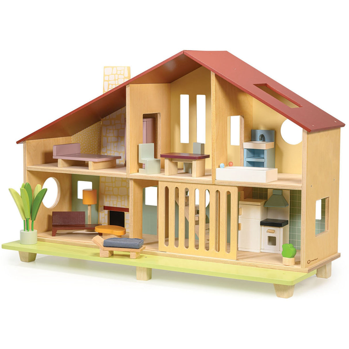 Mentari dollhouse with furniture - Cedar Chalet