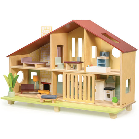 Mentari dollhouse with furniture - Cedar Chalet