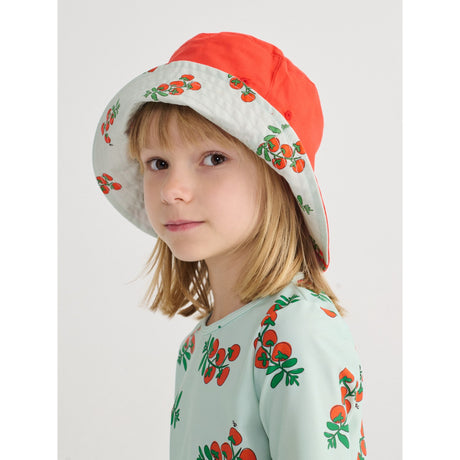 Bobo Choses Red Juicy Tomatoes All Over Reversible Hat