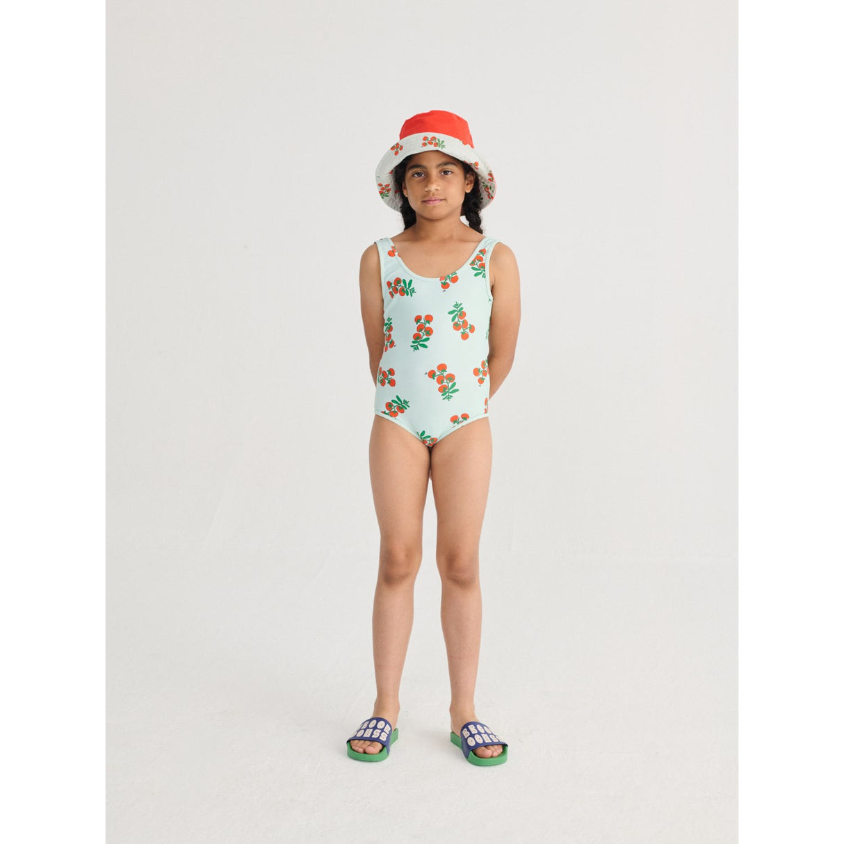 Bobo Choses Red Juicy Tomatoes All Over Reversible Hat