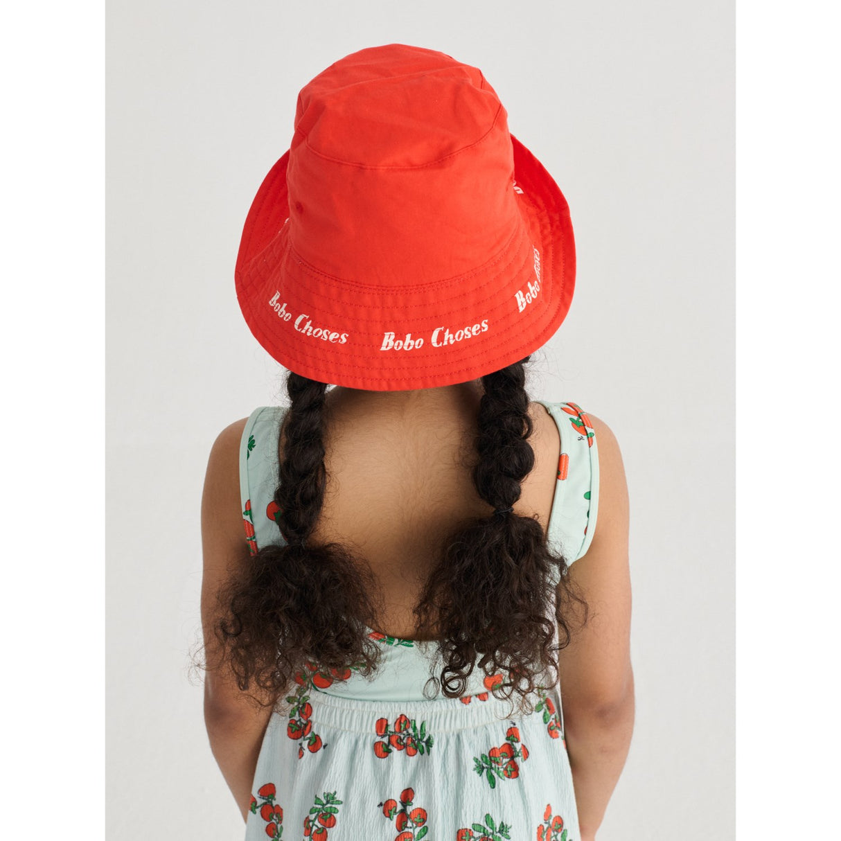 Bobo Choses Red Juicy Tomatoes All Over Reversible Hat
