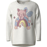 Name It Cloud Dancer Rainbow Cat Nmfvix Ls Top