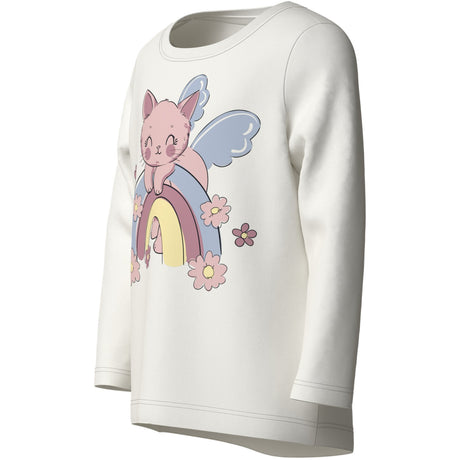 Name It Cloud Dancer Rainbow Cat Nmfvix Ls Top