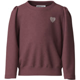 Name It Wild Ginger Heart Embroidery Nmfvima Ls Nreg Sweat Bru
