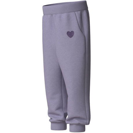 Name It Heirloom Lilac Heart Embroidery Nmfvima Nreg Swe Pants Bru