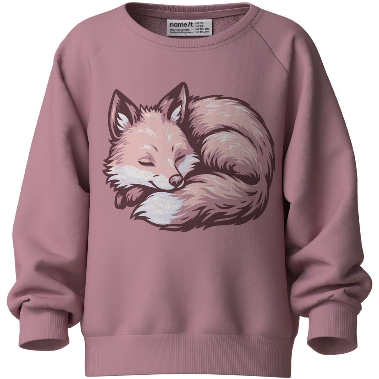 Name It Lilas Fox Nmfvenus Ls Nreg Sweat Bru