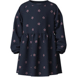 Name It Navy Blazer White Flower Nmfvolta Ls Swe Dress Bru
