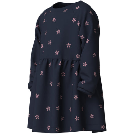 Name It Navy Blazer White Flower Nmfvolta Ls Swe Dress Bru