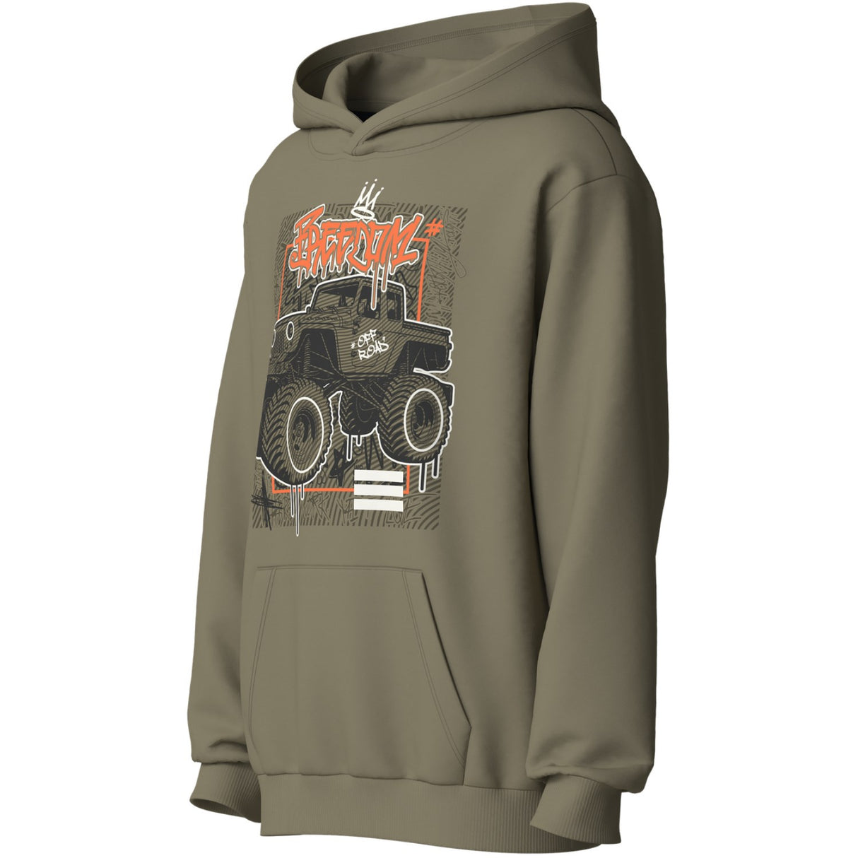 Name It Mermaid Off Road Nkmvugo Ls Nreg Sweat Wh Bru