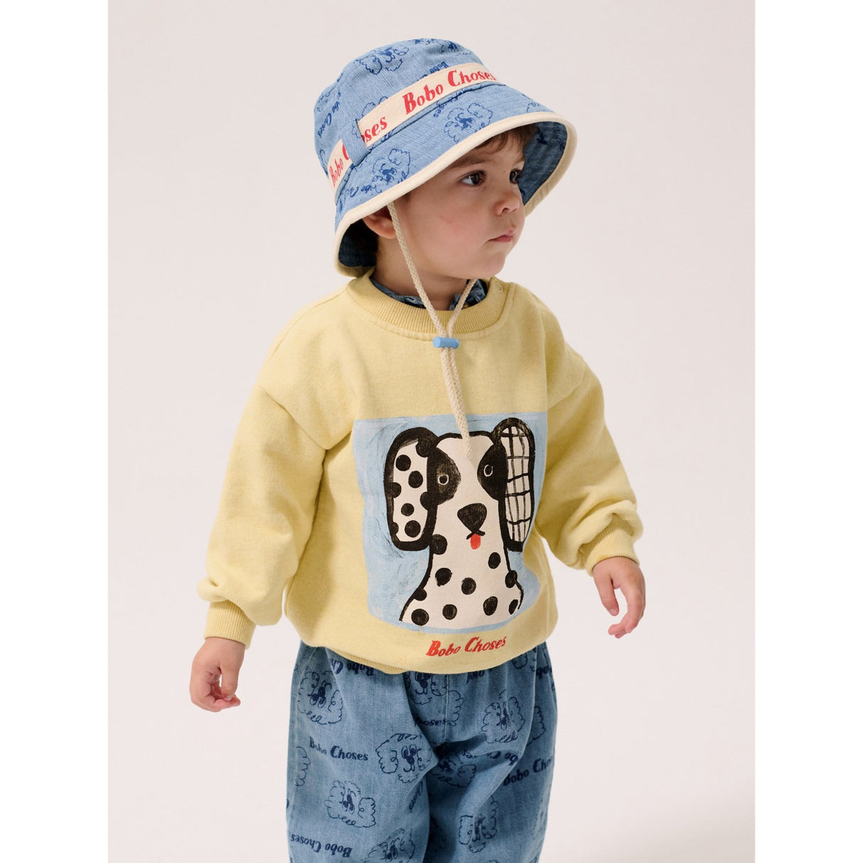Bobo Choses Prussian Blue Pickles The Dog All Over Bucket Hat