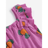 Bobo Choses Purple Tangerine All Over Ruffled Dress