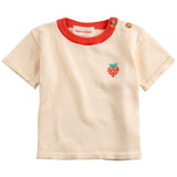 Bobo Choses White Pixel Strawberry Knitted T-Shirt