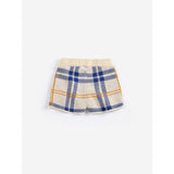 Bobo Choses White Fun Tartan Knitted Shorts