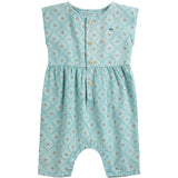 Bobo Choses Light Blue Daisy Mosaic All Over Woven Overall