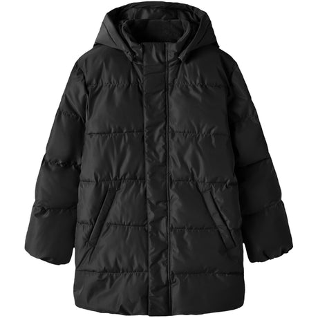 Name It Black New Badge Nkfmedow03 Puffer Jacket Long Fo