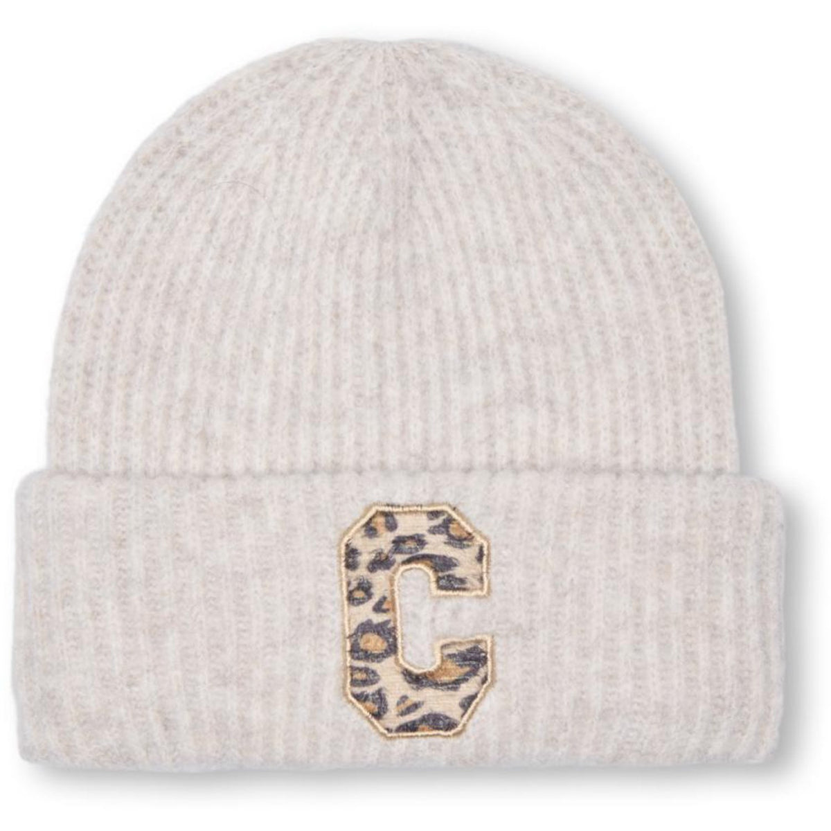 kids ONLY Peyote Melange Kogsara Life Knit Letter Beanie Vd Acc