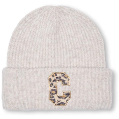 kids ONLY Peyote Melange Kogsara Life Knit Letter Beanie Vd Acc