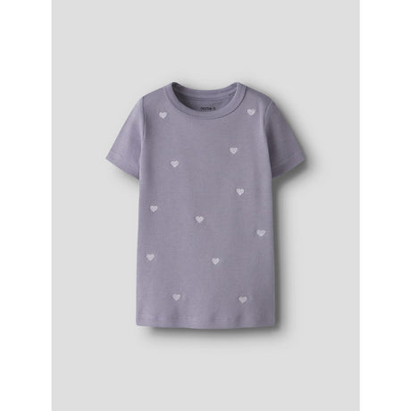 Name It Lavender Gray Nmfnakal Ss Slim Top Noos