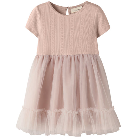 Lil'Atelier Peach Whip Nmffanella Ss Tulle Dress Lil