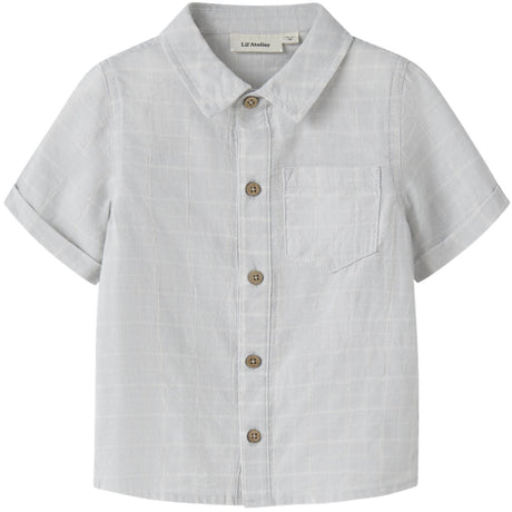 Lil'Atelier Gray Dawn Coconut Milk Nmmflorentin Ss Shirt Lil