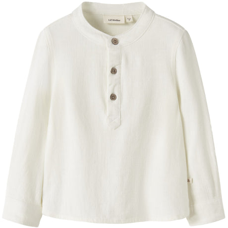 Lil'Atelier Coconut Milk Nmmfreddie Ls Loose Shirt Lil