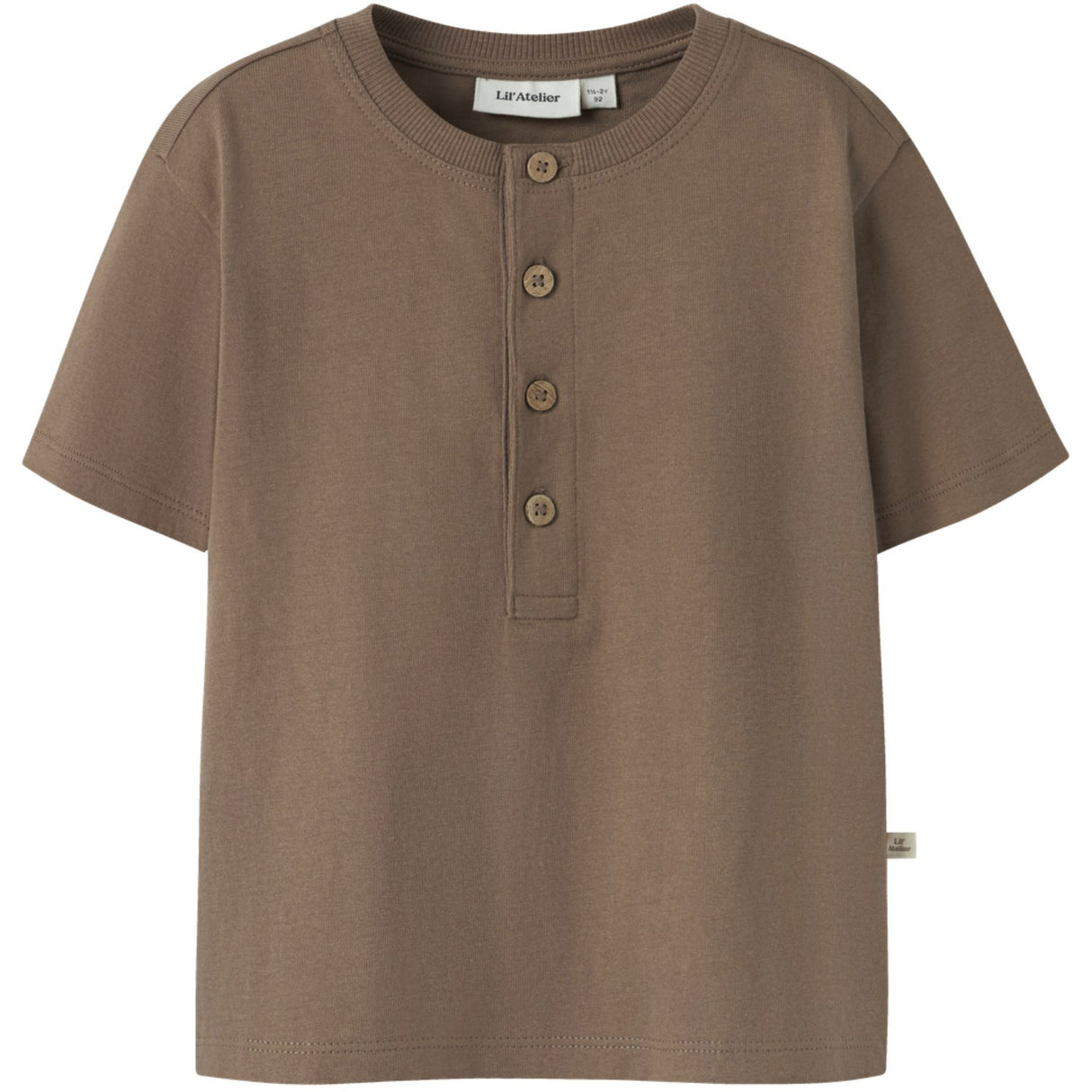 Lil'Atelier Coca Mocha Nmmdolan Len Ss Loose Top Lil