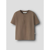 Lil'Atelier Coca Mocha Nmmdolan Len Ss Loose Top Lil