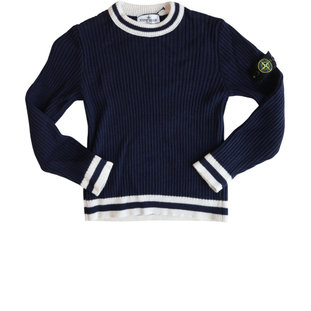 Stone Island Navy Blue Crew Neck