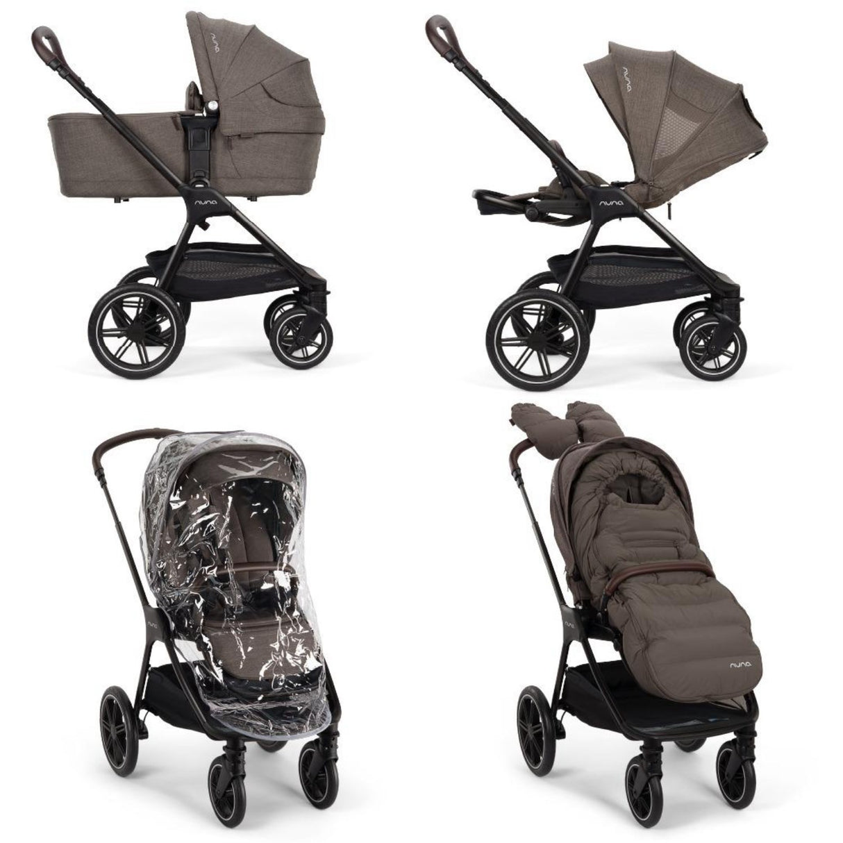 Nuna Chestnut Triv Lx All-Season Set W/Ad&Rc&Cc