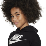 NIKE Black Club Fleece High Low Hoodie